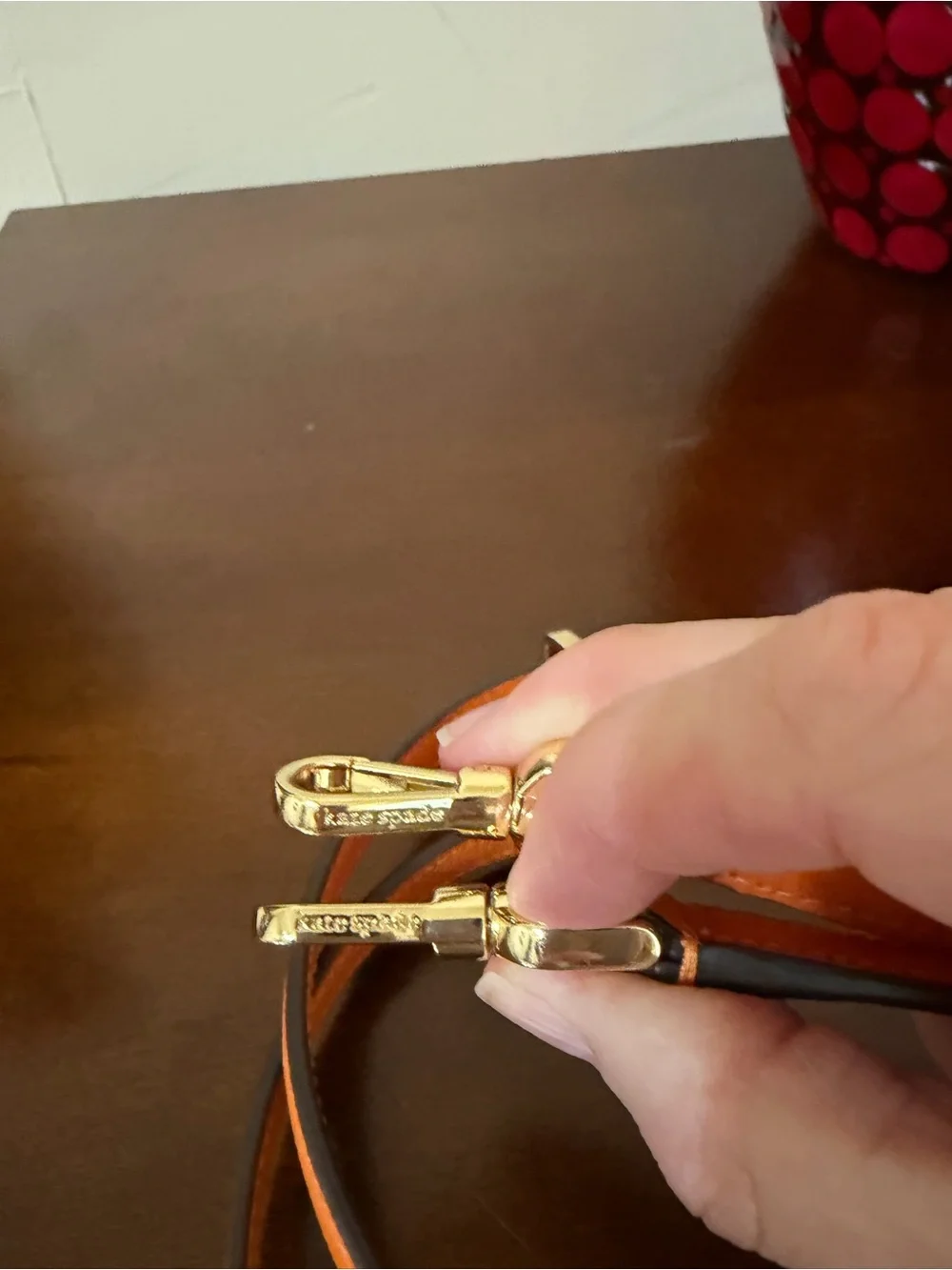 Kate Spade Phoebe Mini Top Handle Crossbody Pink, White and Orange Colorblock - Picture 16 of 16